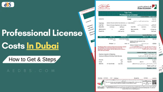 Professional License Costs in Dubai, UAE | How to Get & Step by Step Process