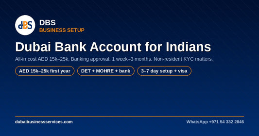 Dubai Business Bank Account for Indians: 2026 Guide + Cost