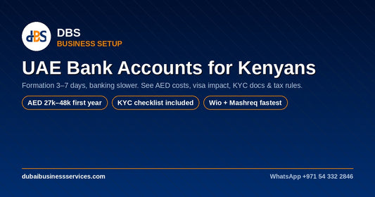 Dubai Business Bank Account for Kenyans: 2026 Guide + AED Costs