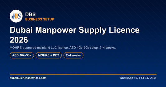 Dubai Manpower Supply Licence 2026: Cost, MOHRE & Setup