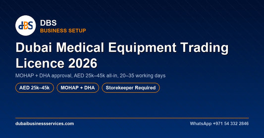 Dubai Medical Equipment Trading Licence 2026: Cost & MOHAP Registration