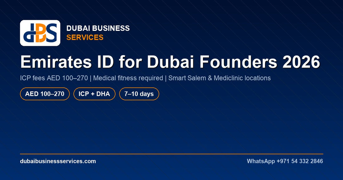Emirates ID 2026 for UAE Founders: Cost, Process & Timeline