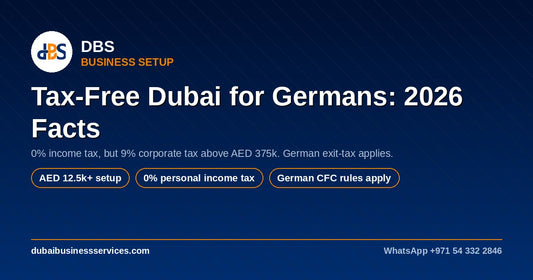 Is Dubai Tax Free for Germans? 2026 Reality & Setup Costs