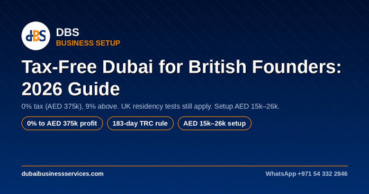 Is Dubai Tax Free for British Founders in 2026? 0% + AED Rules